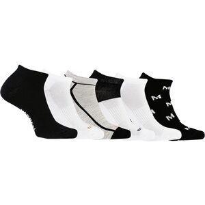 6 Pairs
Merrell Recycled Cushion Women’s Low Cut Court Black and White Socks